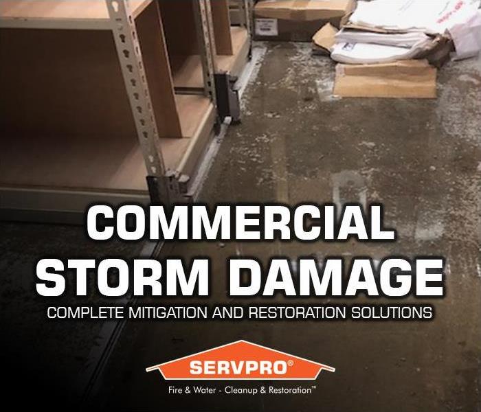 flood and water damage to commercial stock room