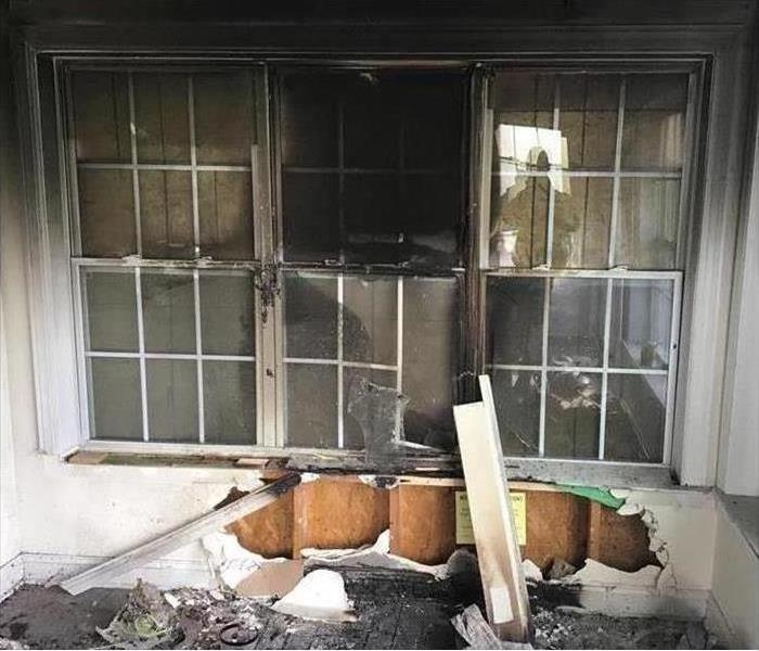 fire damage to residential home from electrical fire